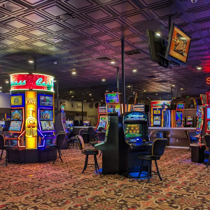 Gaming machines on a casino floor