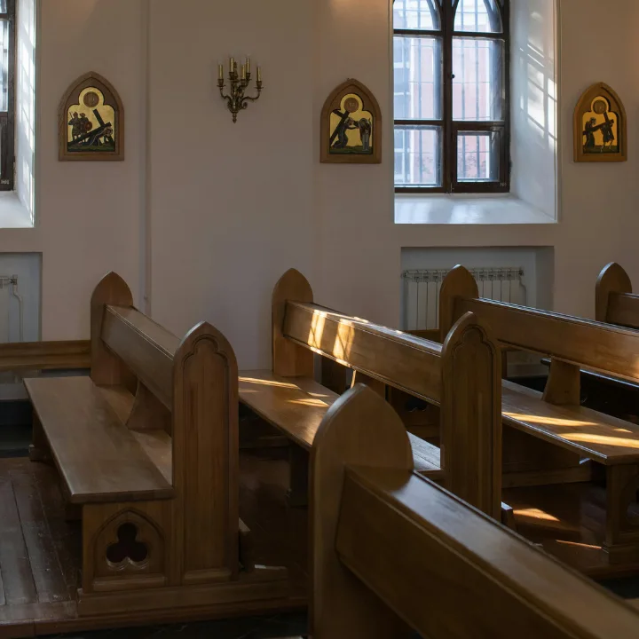 Seating inside a place of worship