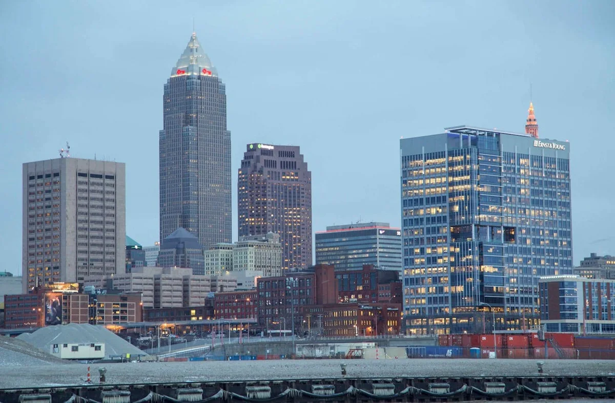 Cleveland skyline in Northeast Ohio